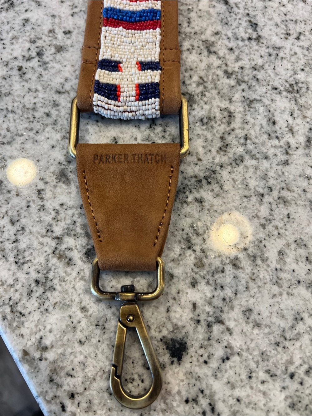 Parker Thatch: Beaded & Suede Crossbody Strap - Geometric NWT! - Picture 7 of 8